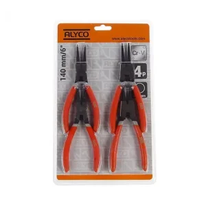 Commander Maintenant Set 4 Pinces Seeger 140 Mm Blister Alyco Orange Alyco 170582