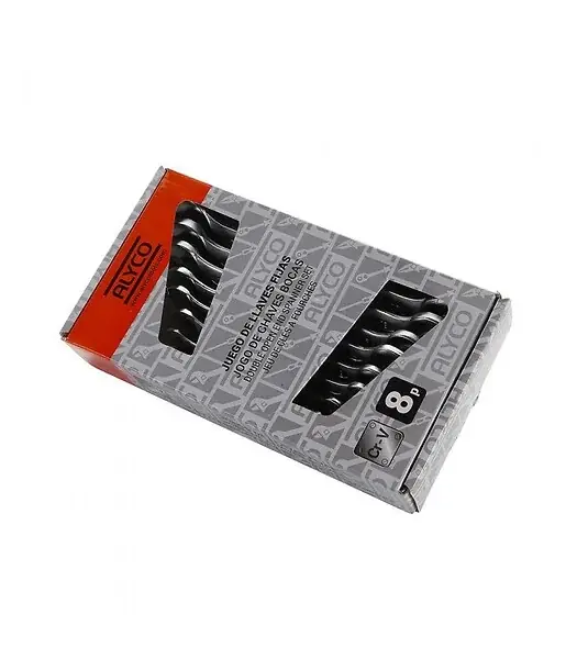 Set De Clés Fixes, Boîtier En Carton Alyco Orange Alyco 170080 Paiement Sécurisé