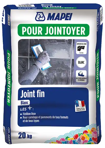 Mortier pour joints fins Blanc - Sac 20 kg MAPEI Promotion