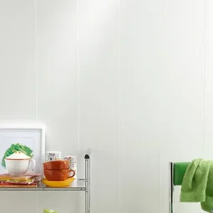 Retour Gratuit Lambris mural PVC Dumapan - Blanc mat - 104x400cm DUMAPLAST