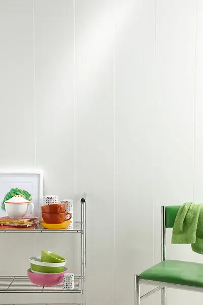 Retour Gratuit Lambris mural PVC Dumapan - Blanc mat - 104x400cm DUMAPLAST