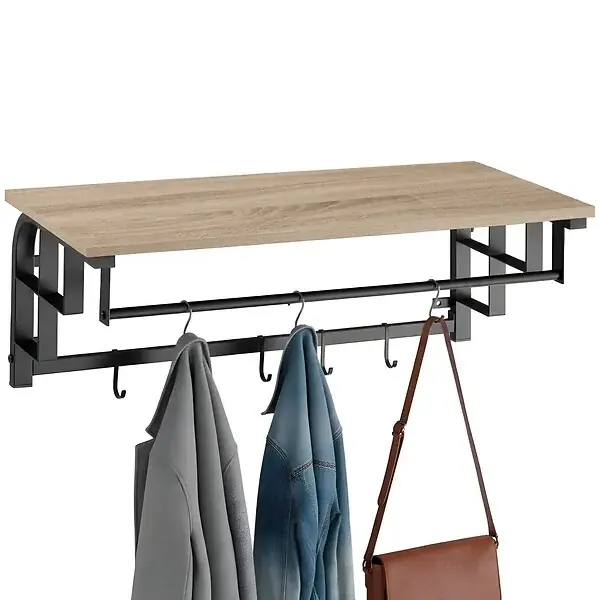 Porte-manteau à suspendre Westwood Bois clair industriel, Chêne Sonoma TECTAKE Promotion Saisonnière