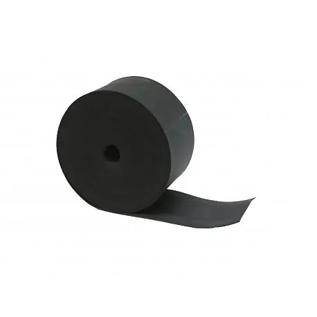 Jusqu'à Épuisement Des Stocks Bande d‘étanchéité pour lambourde et liteau EPDM en rouleau de 20 ML Noir, ep.0,8 mm, l.70 mm, L.20 m MCCOVER