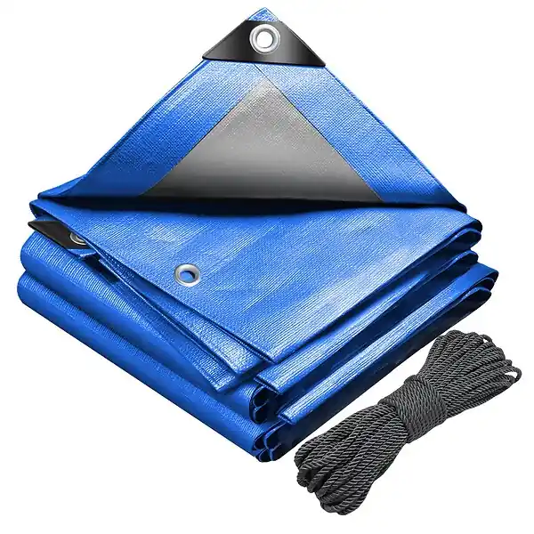 Bâche de Protection en Polyéthylène resistant et impermeable 180g/m² bleu 3x4m VOUNOT Dernier Modèle