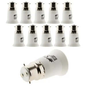 Marque Lot de 10 adaptateurs de douille B22/E27 - Zenitech