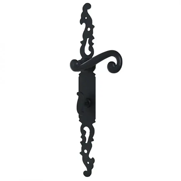Poignées de porte fer forgé COQ noir 330X36 mm à condamnation SECURY-T Marque