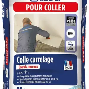 Colle carrelage grands carreaux - Mortier colle - Blanc - 25 kg MAPEI Offre Spéciale