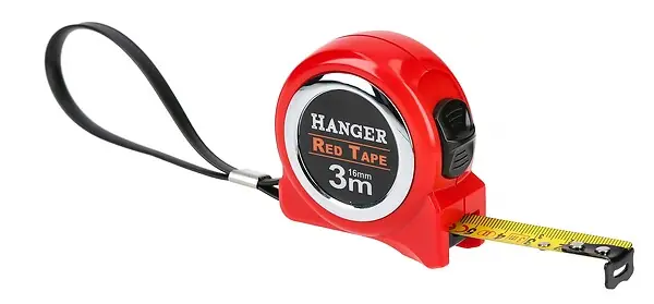 Must-Have Mètre ruban 3 m x 16mm ‘Red Tape‘ - HANGER - 100021