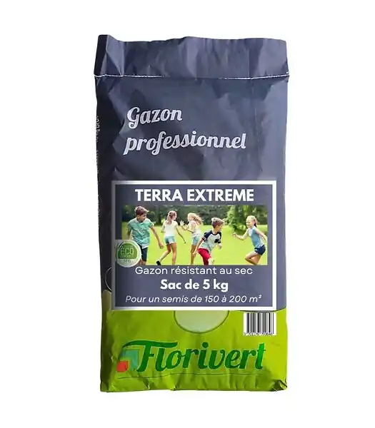 Bon Marché Semences gazon Terra Extrême 5 kg, faible besoin en eau et bel aspect - Florivert 1206457