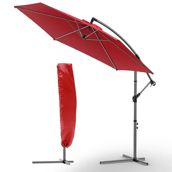 Parasol deporte 3M Rouge fonce avec housse de protection VOUNOT Top Vente