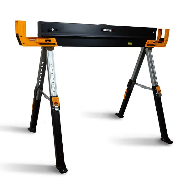 Tréteau d atelier métallique pliable et téléscopique - Charge max 590kg BRICK Certifié