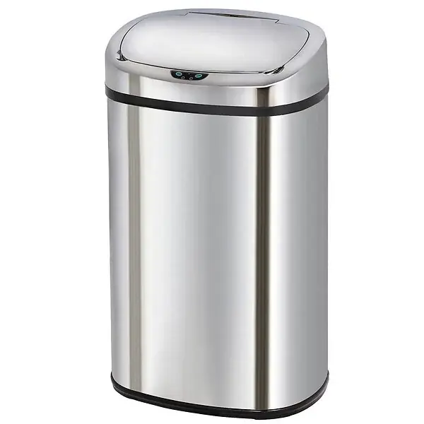 Bon Marché Poubelle automatique inox MAJESTIC argent 58L KITCHEN MOVE