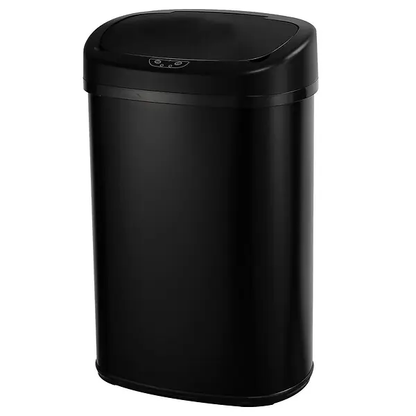 Poubelle automatique inox MAJESTIC noir 58L KITCHEN MOVE Soldes