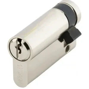 Populaire Demi-cylindre européen 5 goupilles 5G 10x85mm pour fermeture anti-panique laiton nickelé 3 clés - HERACLES - C100120