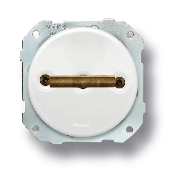 Acheter Direct FONTINI Va-et-vient double métal laiton vieilli porcelaine blanche DO LOW
