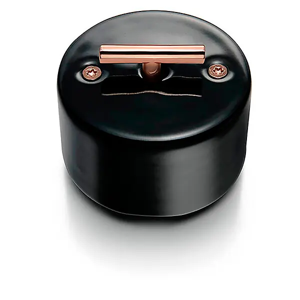 Must-Have FONTINI Inter. volets-roulants rotatif métal cuivre brillant porcelaine noire DO