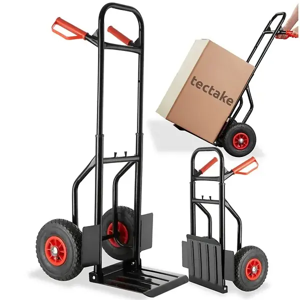 Prix Cassé Diable pliable 200 kg noir TECTAKE