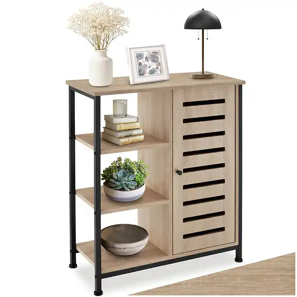 Buffet 71x32x82cm Bois clair industriel, Chêne Sonoma TECTAKE Prix Choc
