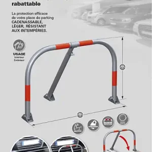 Prix Choc Arceau parking - Bandes réfléchissantes - Ø45x72cm THIRARD