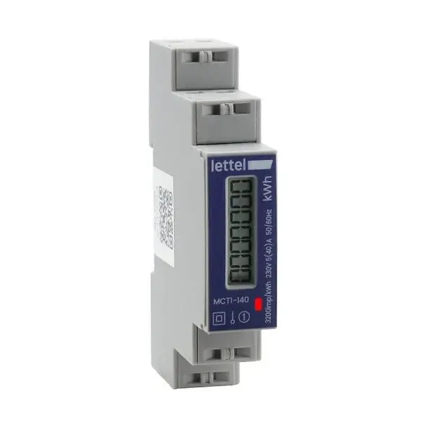 Prix Promo Compteur d‘énergie multi-mesures monophasé 40A direct - Communication Modbus - LETTEL - MCT1-140