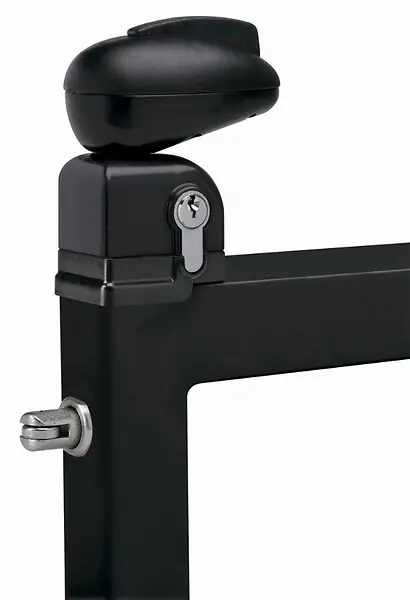 Marque Serrure Twist pour portillon de piscine LOCINOX - noir ral 9005 - TWIST 40 9005
