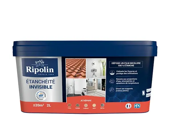 Offre Limitée Étanchéité multi-support polyuréthane invisible - 2L RIPOLIN
