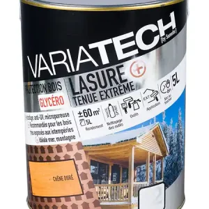 Lasure bois extérieur - Chêne doré - 5L VARIATECH Vente Directe