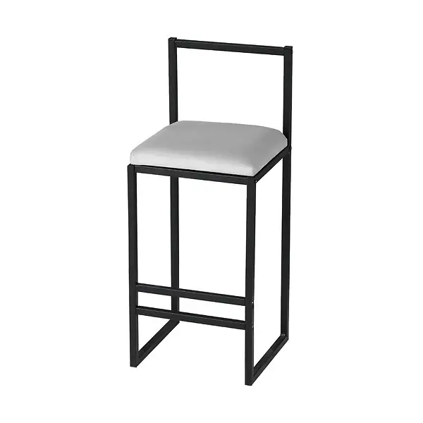 Tabouret de bar en métal "Nordic" 35 x 35 x 84 cm - Crème HABITAT ET JARDIN Livraison Express