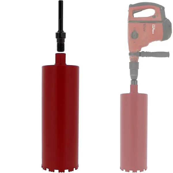 Couronne diamant Ø 152 mm avec adaptateur pour perceuse et perforateur SDS-max GT MARKET Top Vente