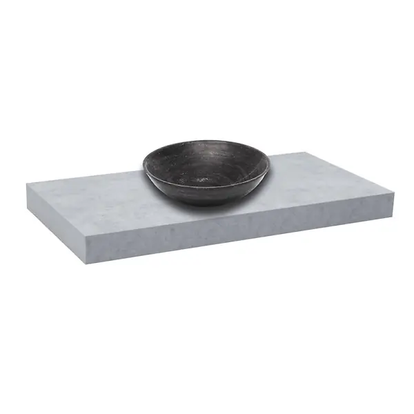 Naturel Dolce plan vasque 80x8x50 cm, béton mat (DO8050BE) Commander Vite