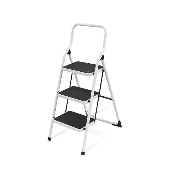 Escabeau 3 marches Marche-pied Alumnium Charge 150 kg VITO Livraison Express