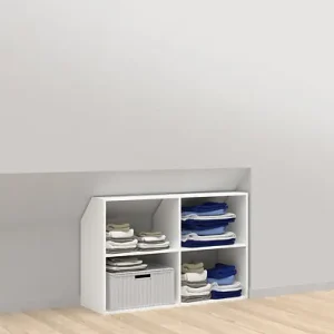 Prix Cassé Kit de rangement Origin - Blanc - L120xH80xP39-19cm MIX T