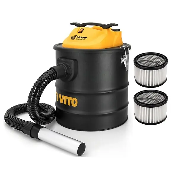 Aspirateur de cendres 1400W 18L + 2 Filtres HEPA Fonction Souffleur Tornado VITO Nouvel Arrivage