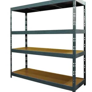Etagère - 4 plateaux - Bois et métal - 60x200xH185,3cm ALTONA Seulement Aujourd'hui