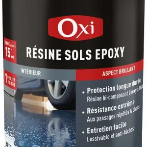 Résine époxy sol - Transparente - 2 L OXI Seulement Aujourd'hui