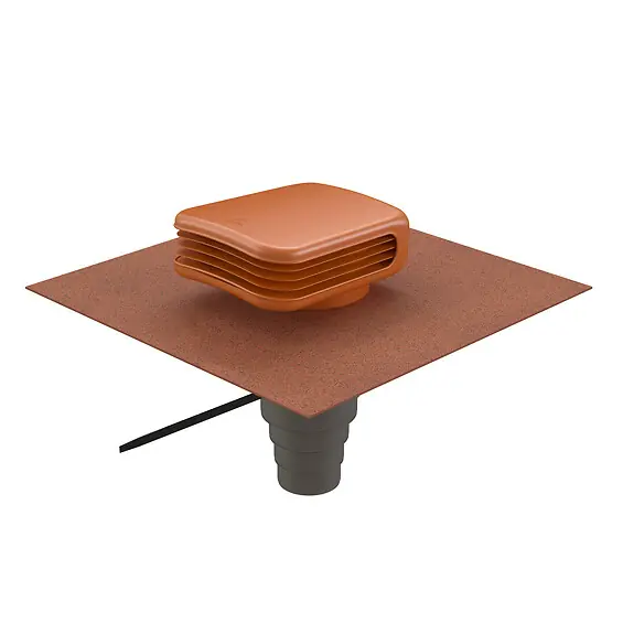 Sortie de toit VMC Valetis universel ocre multidiam - UBBINK - 172122 Produit De Marque
