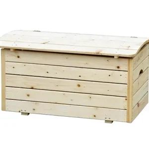 Promotion Saisonnière TIMBELA M034-1 Coffre à Jouets Enfant en bois - 80 x 50 x H47 cm