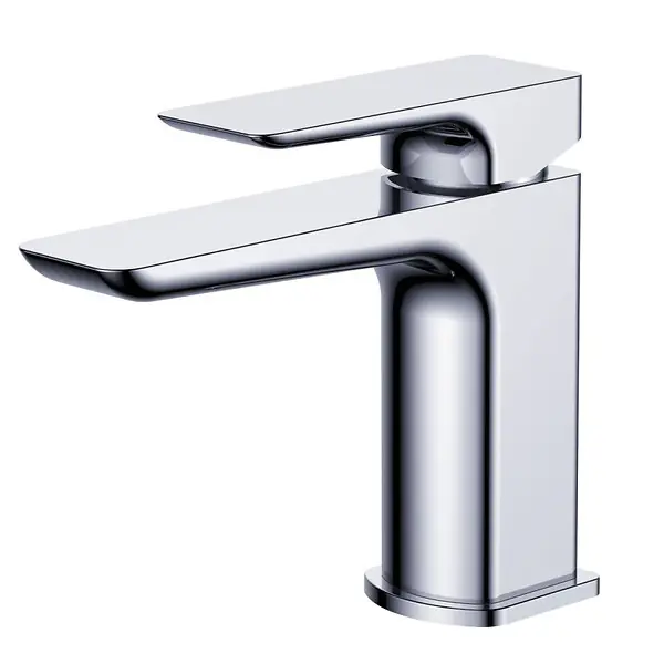 Populaire Brevis mitigeur de lavabo en laiton à levier, sans vidage, chrome brillant (SATBSBRE271) SWISS AQUA TECHNOLOGIES
