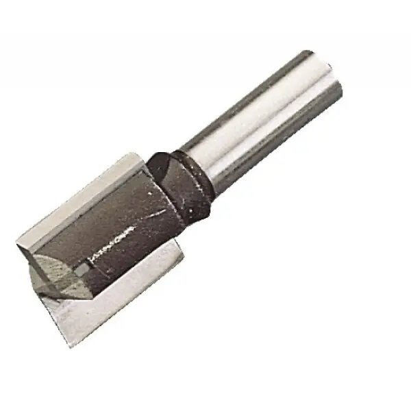 Fraise carbure monobloc brasé queue lisse 2 coupes droites coupe frontale diamètre 20 mm, queue 10 mm LEMAN Prix Promo