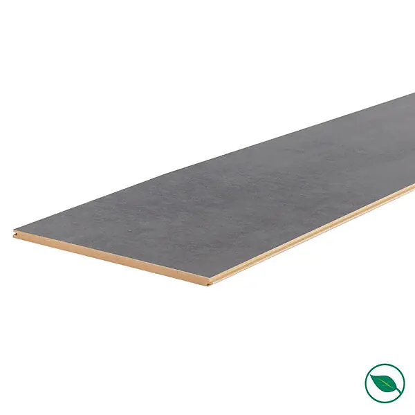 Lot de 3 planches palier rénovation d‘escalier stratifié dark grey 2050 x 225 x 8 mm . - PEFC 70% FORESTEA Offre Limitée