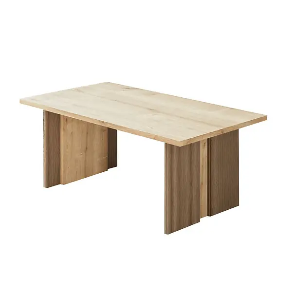 Table basse en bois "Ravello" - 90 x 50 x 40 cm - Beige HABITAT ET JARDIN Quantité Limitée