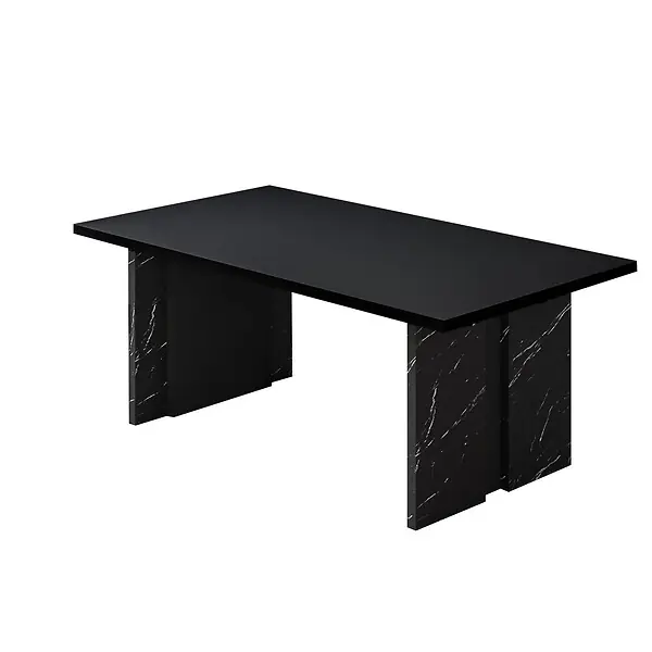 Satisfait Ou Remboursé Table basse en bois "Ravello" - 90 x 50 x 40 cm - Noir HABITAT ET JARDIN
