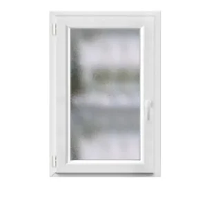 Fenêtre PVC 1 vantail à gauche - Blanc - H.78xL.65cm QUADROFORM Meilleur Choix