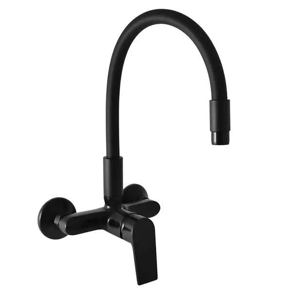 Dernière Chance Robinet d‘évier RAV SLEZÁK Colorado avec poignée en silicone 150 mm noir CO102.5/10CMAT RAV SLEZAK