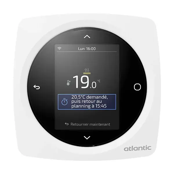 Thermostat connecté pour planchers chauffants Soleka et Domocable - ATLANTIC - 109521 Dernière Chance
