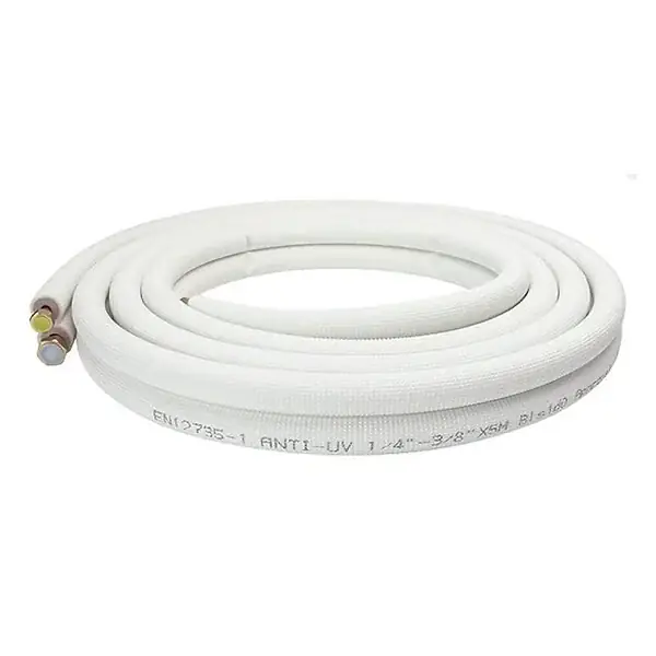 Liaison Frigorifique 1/4-3/8 Pré-Dudgeonnée Liaison Flare bi tube M1 Sannover 7 Mètres Haute Qualité