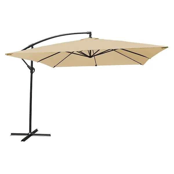 Parasol déporté MOLOKAI carré 2,7x2,7m beige HAPPY GARDEN Commander Maintenant