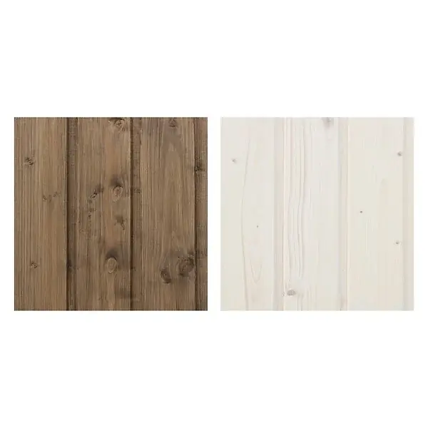 Lot de produits de protection pour la peinture des maisons en bois – 5 l de blanc + 5 l de noir - Pour une surface extérieure en bois de 28 à 36 m2 TIMBELA Vente Directe