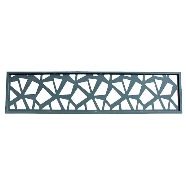 Livraison Express PANNEAU ALU POUR CLOTURE DECOR POLYGONES L 176cm / l 42,8cm Gris anthracite RAL 7016, l.42,8cm, L.176cm MCCOVER
