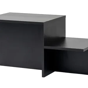 Petit Prix Table basse en bois "Harmony" 80 x 40 x 40 cm - Bois Noir HABITAT ET JARDIN